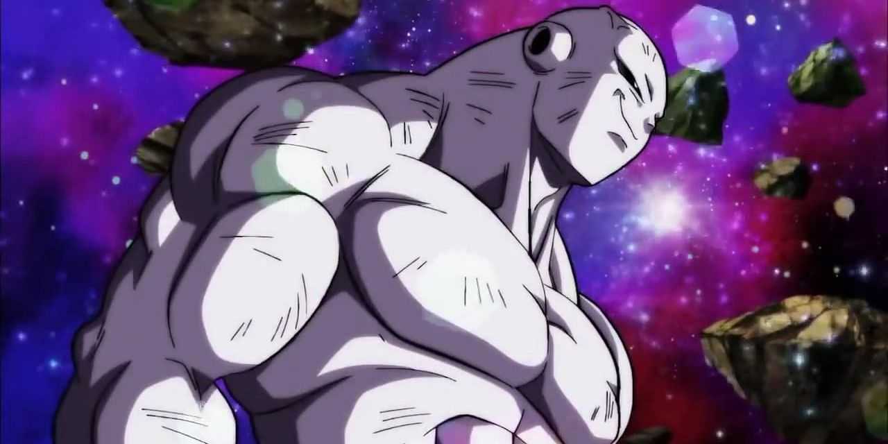 ドラゴンボール超で悟空、フリーザ、人造人間17号との最終決戦に入る前に微笑むジレン