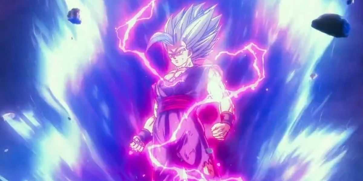 『ドラゴンボール超 スーパーヒーロー』で悟飯獣に変身した後の悟飯。
