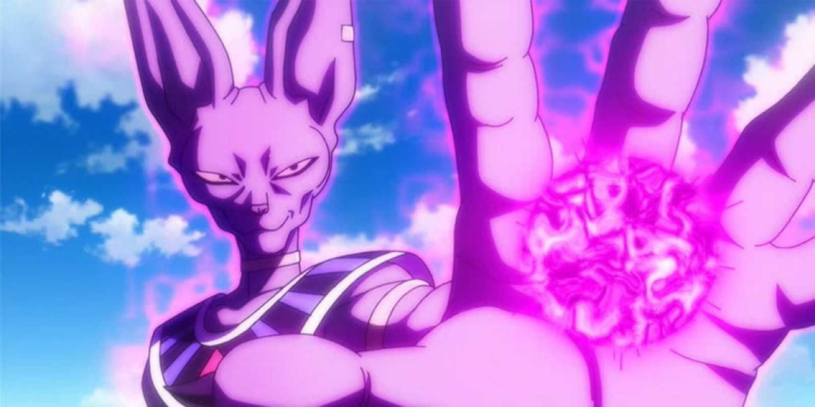 ドラゴンボール超で手のひらで爆発を起こすビルス