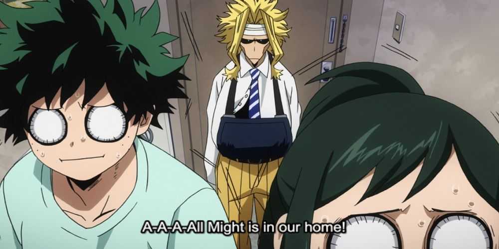 Young All Might v My Hero Academia.