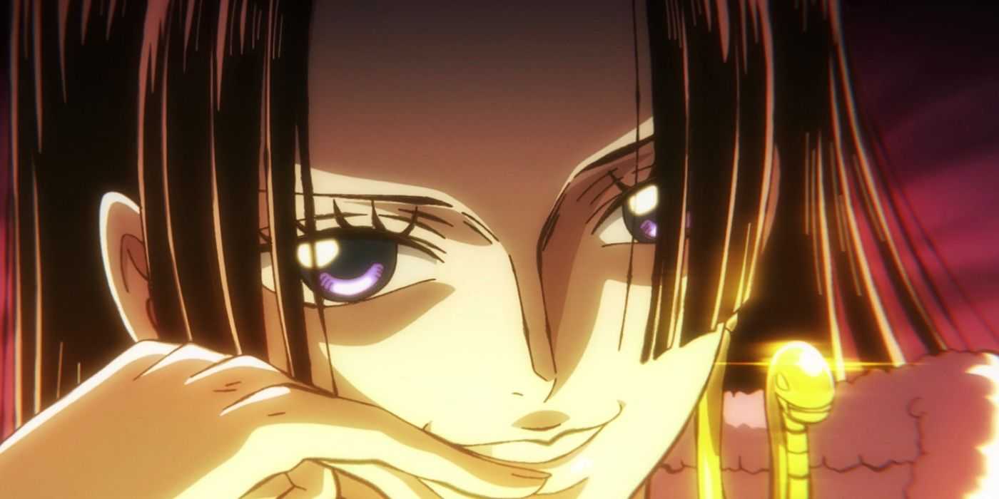 Боа Хэнкок выглядит соблазнительно в One Piece.