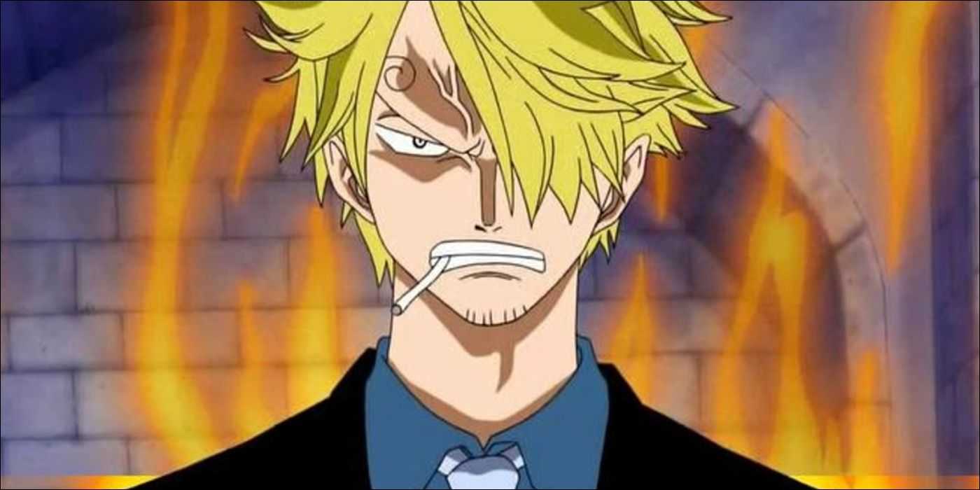 Санджи Винсмок злится в One Piece.