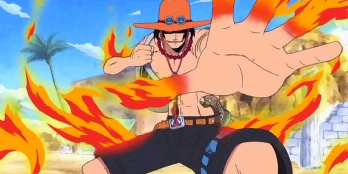 Эйс использует силы Дьявольского плода в One Piece.