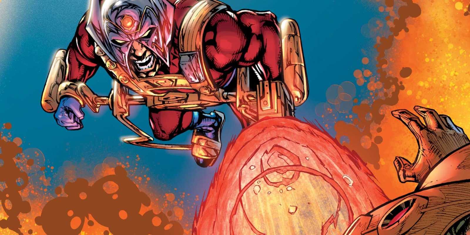 DC Comics Orion bojujúci proti Darkseidovi