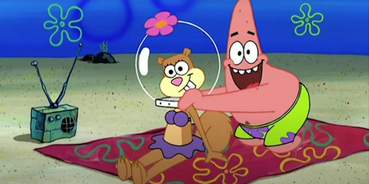 Sandy und Patrick in SpongeBob Schwammkopf.