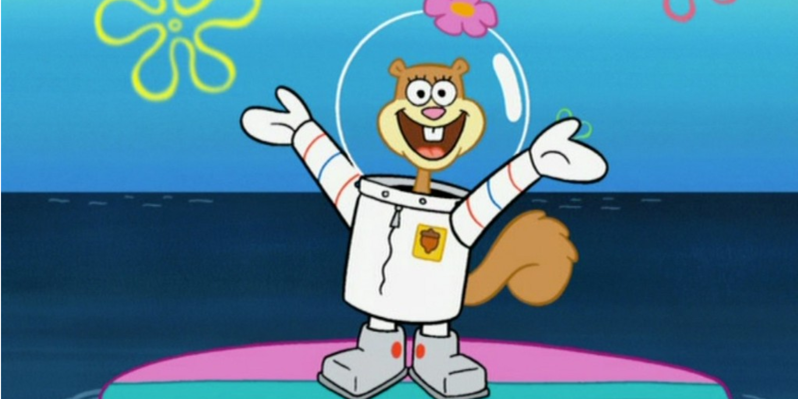 Sandy das Eichhörnchen aus SpongeBob Schwammkopf.