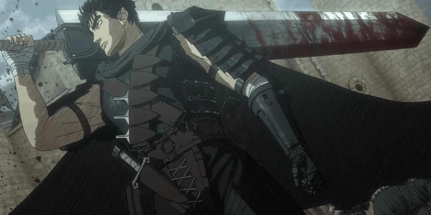 Guts balancea al Dragon Slayer sobre su hombro