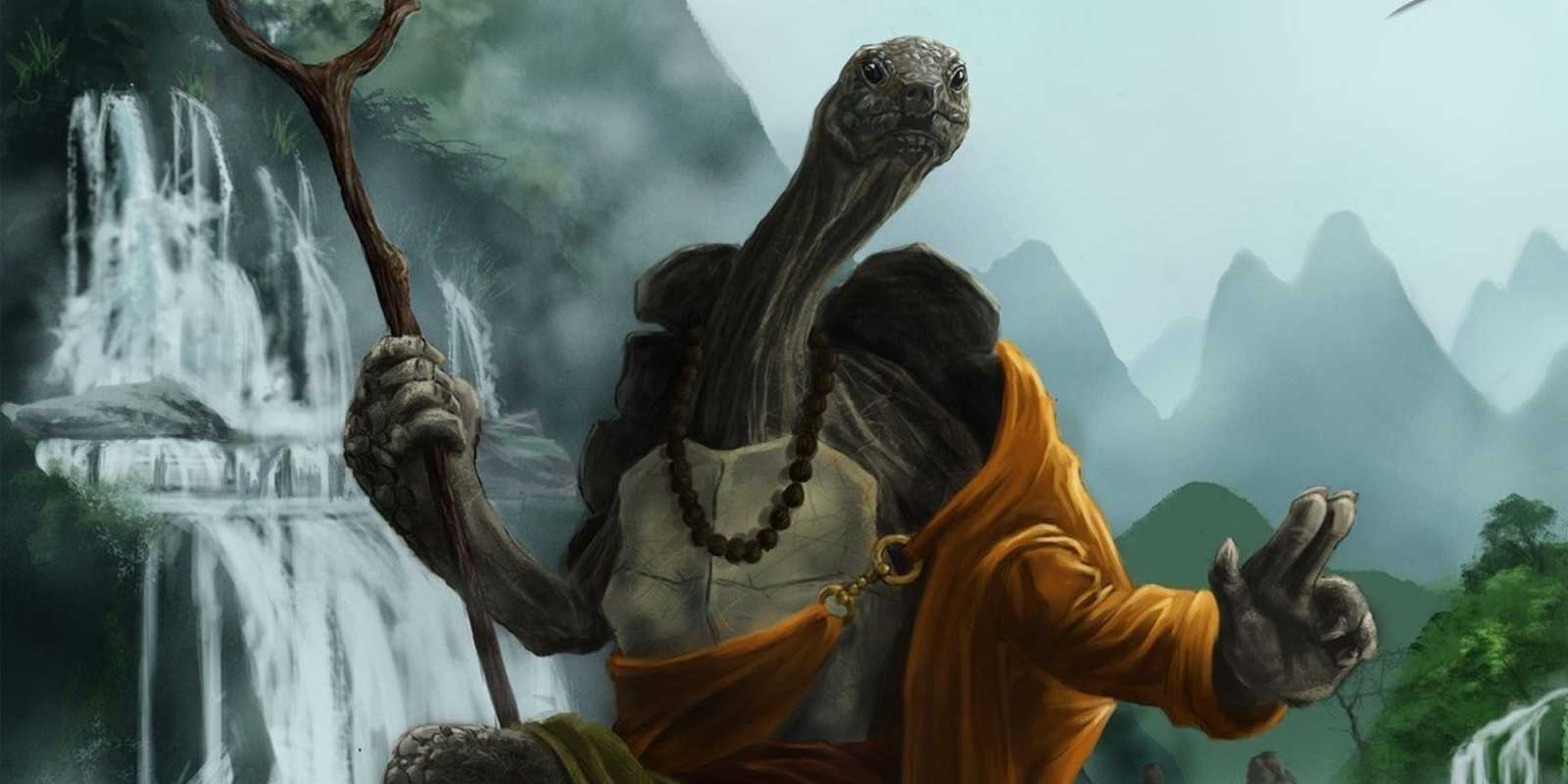5e dnd tortle mních v bojovom postoji