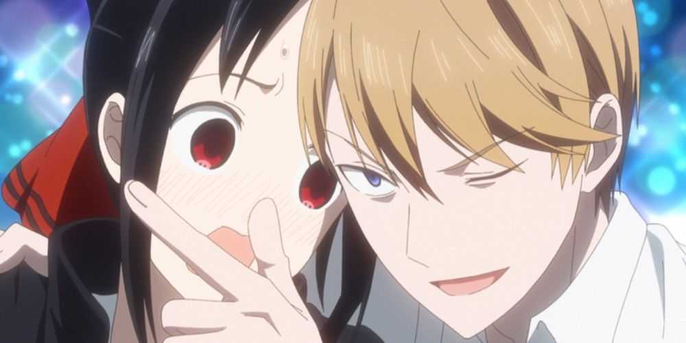 Miyuki Shirogane le muestra a Kaguya Shinomiya las estrellas de Kaguya-sama: Love Is War