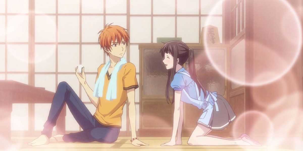 Kyo Sohma y Tohru Honda en Fruits Basket.