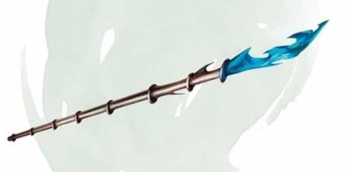 Ein magischer Gegenstand „Stab of Magic Missiles“ im DnD 5e Dungeon Master