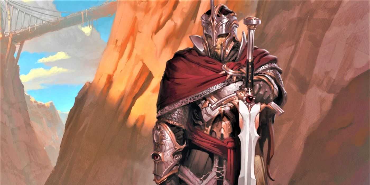 Ein Kämpfer, der in DnD den Weg versperrt.
