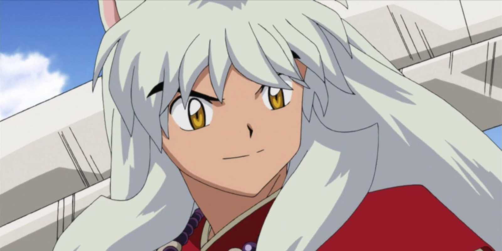 Inu Yasha hält sein Schwert in Inu Yasha.