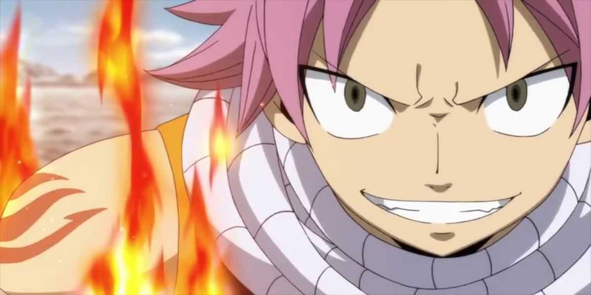 Natsu Dragneel aus Fairy Tail in Flammen