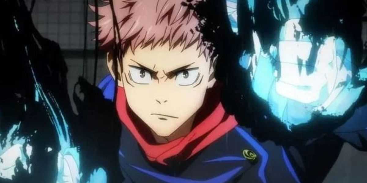 Yuji Itadori nutzt in Jujutsu Kaisen eine verfluchte Technik mit leuchtenden Fäusten.