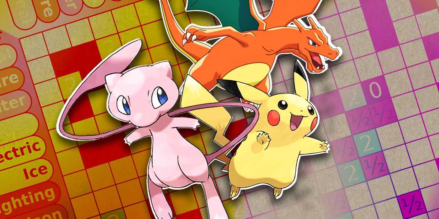 Mew, Pikachu, Charizard ve Pokemon Tür Tablosu