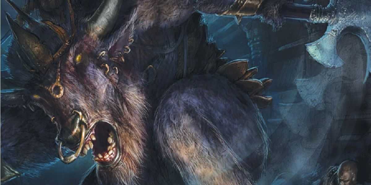 baphomet de dnd, un enorme monstruo minotauro