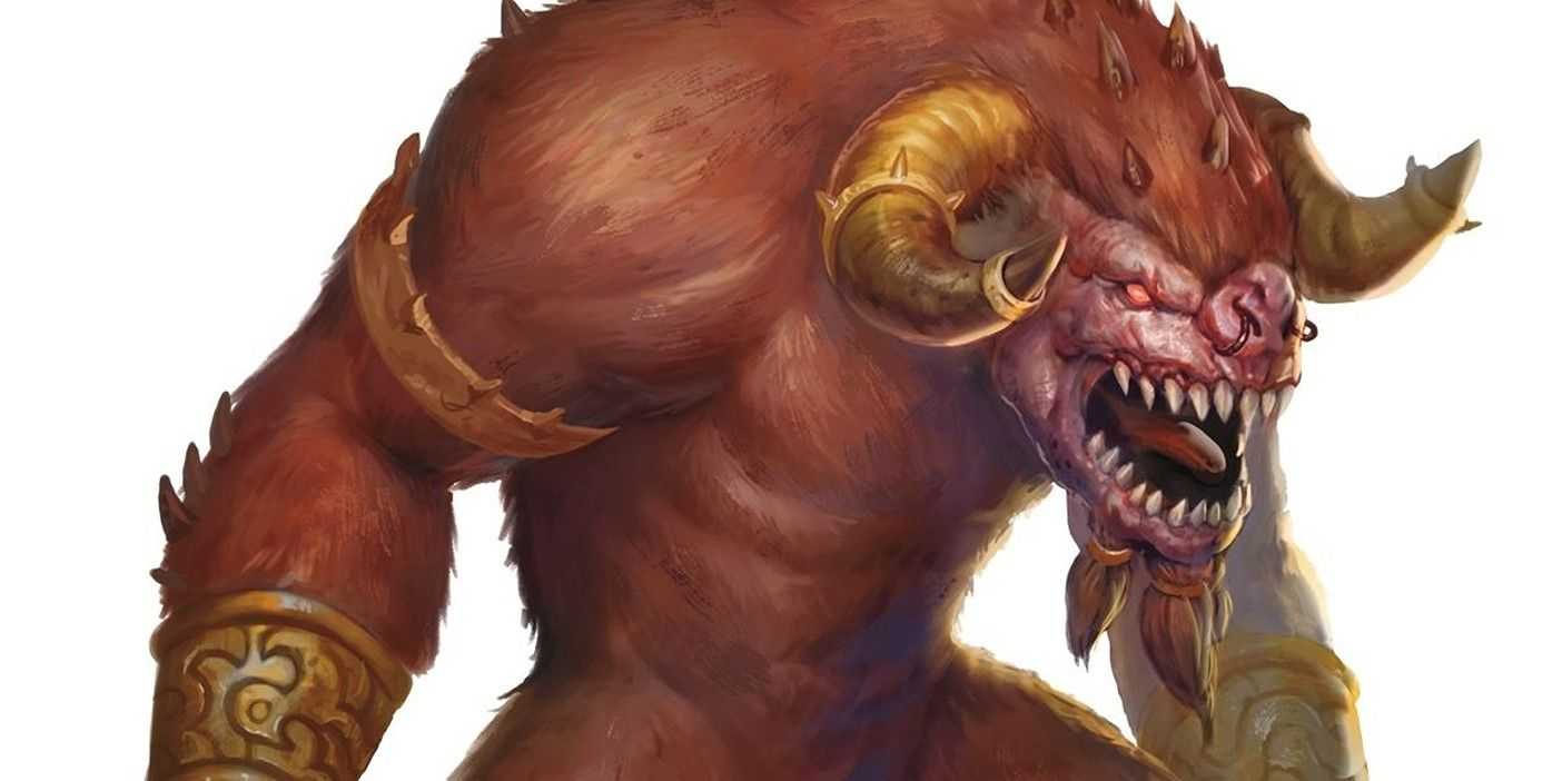 un demonio goristro en D&D