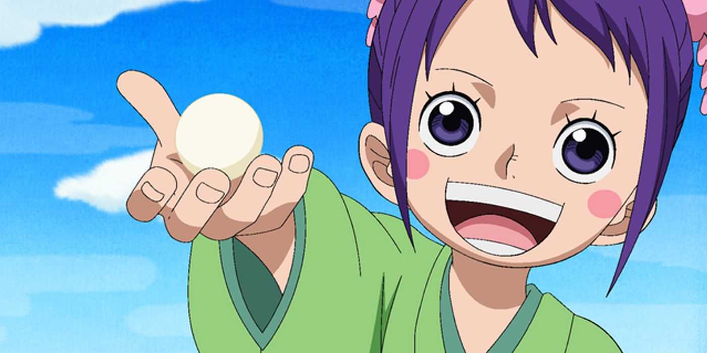 Otama ponúka dango z One Piece