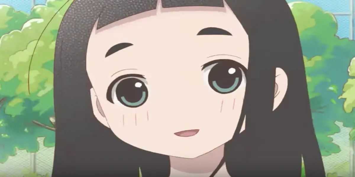 Hime Gotou sa hanblivo usmieva z Kakushigoto