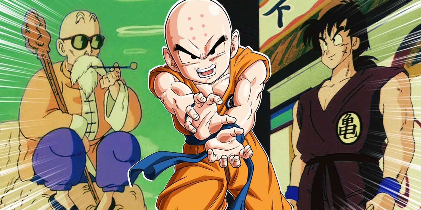 Krillin, Yamcha und Meister Roshi