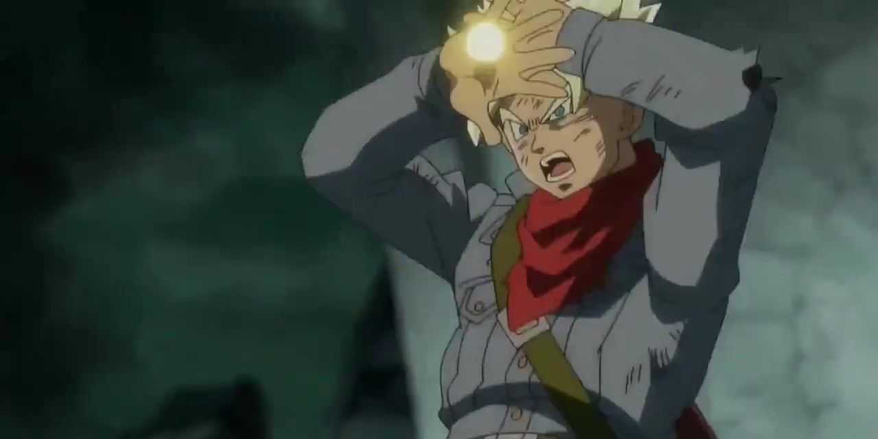 Future Trunks bereitet einen Masenko in Dragon Ball Super vor