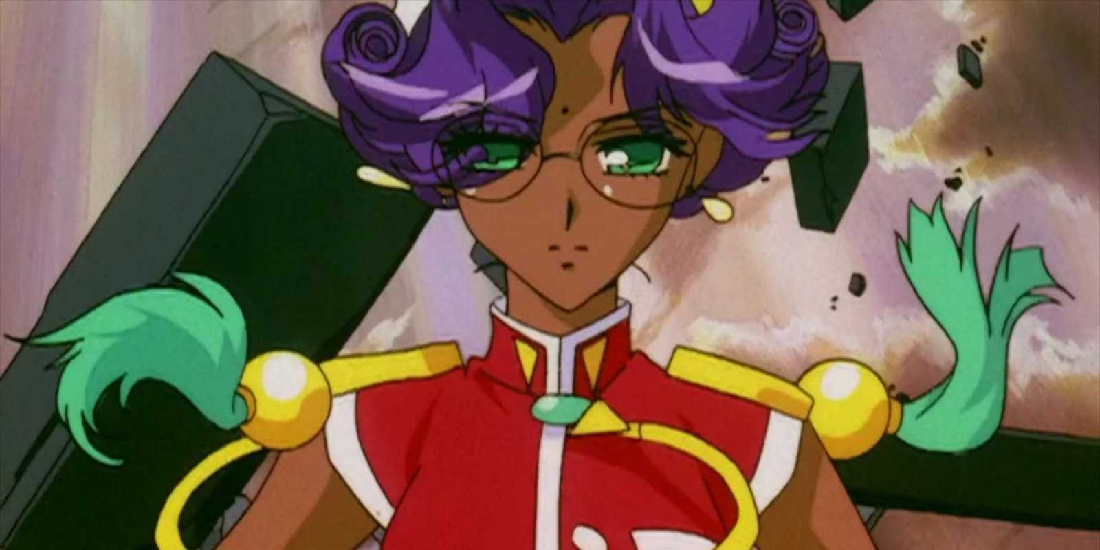 Anthy Himemiya s okuliarmi vo filme Revolutionary Girl Utena.