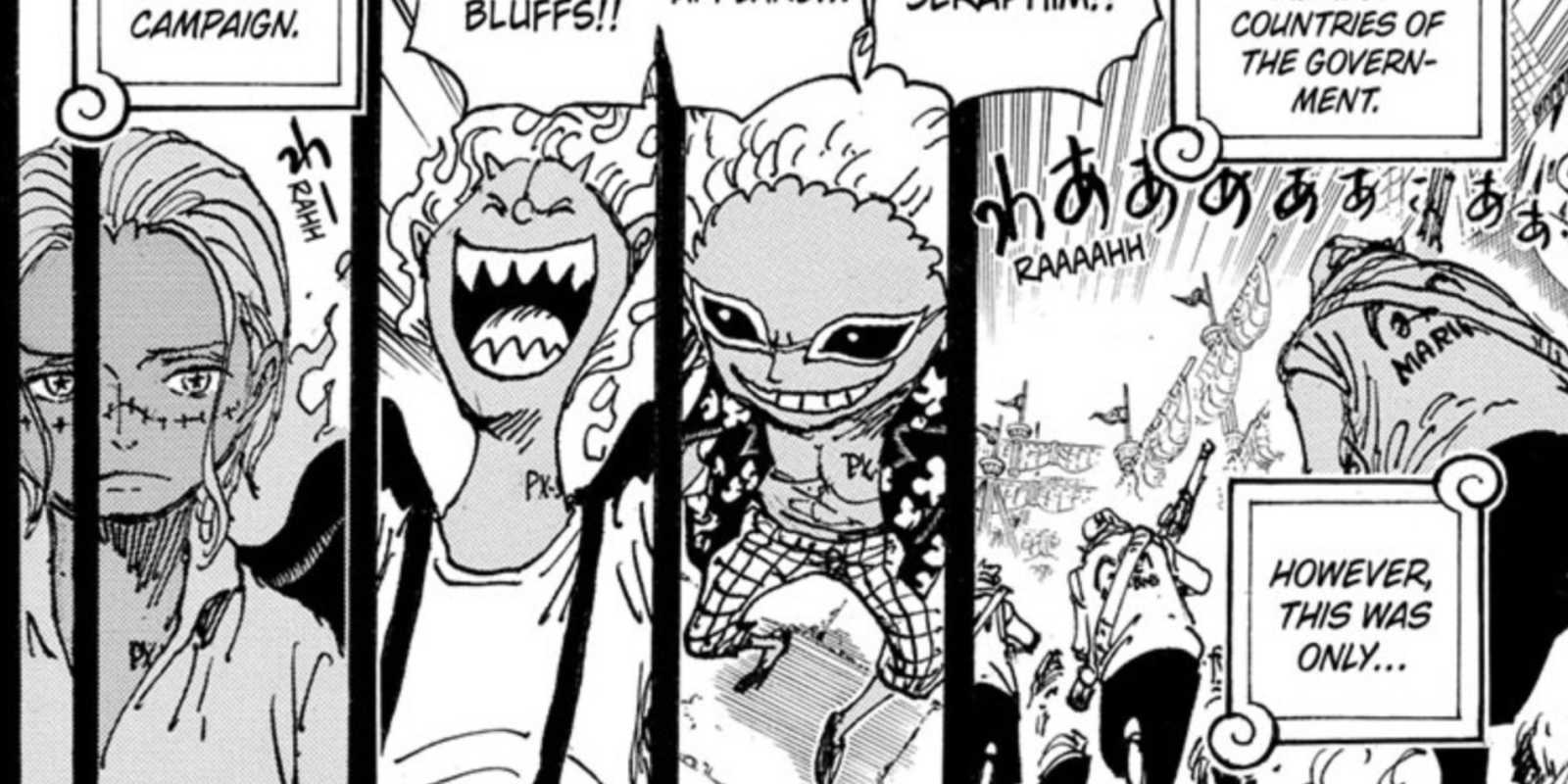One Piece Глава 1086: Крокодил Дофламинго Мория Серафим