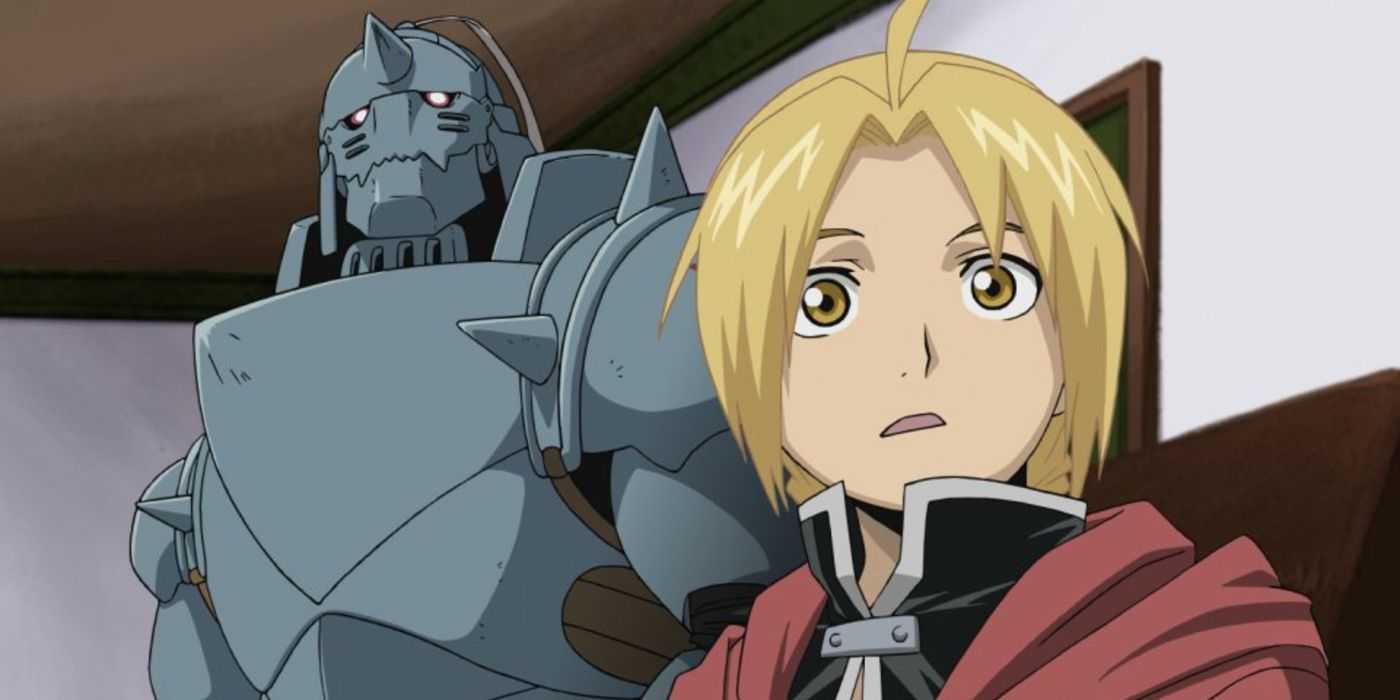 『鋼の錬金術師 FULLMETAL ALCHEMIST: Brotherhood』で衝撃を受けるエドとアルフォンス・エルリック