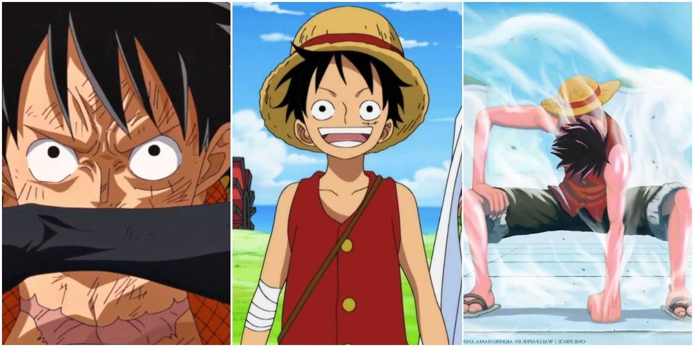 Tres imágenes que muestran One Piece