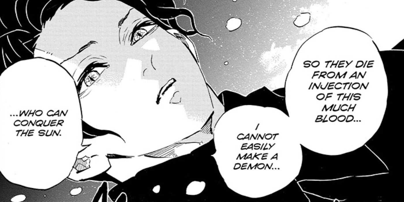Muzan spricht im Demon Slayer-Manga über die Erschaffung eines Dämons, der die Sonne überleben kann