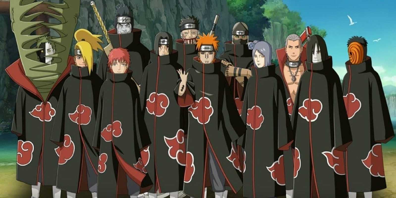 Naruto _ Danzo usando Sharingan sosteniendo espada