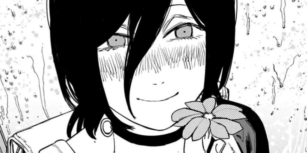 Reze con una flor en Chainsaw Man.