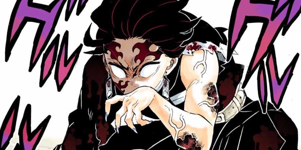 鬼滅の刃漫画の鬼の姿の炭治郎