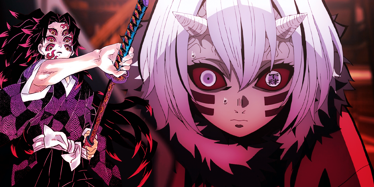 A collage of demons from Demon Slayer: Kimetsu no Yaiba
