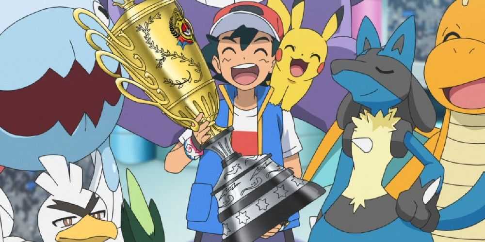 Эш Кетчум выигрывает турнир Masters Eight в Pokemon Journeys.