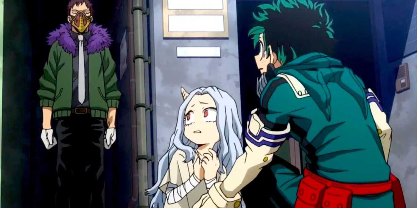 Deku y Eri se encuentran con Overhaul en My Hero Academia