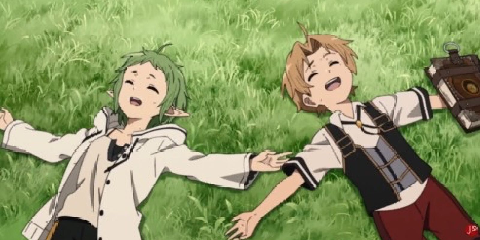Рудэус и Сильфи в детстве в Mushoku Tensei Jobless Reincarnation.