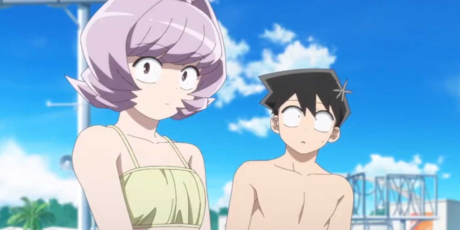Osana Najimi a Tadano Hitohito idú do bazéna v Komi Can