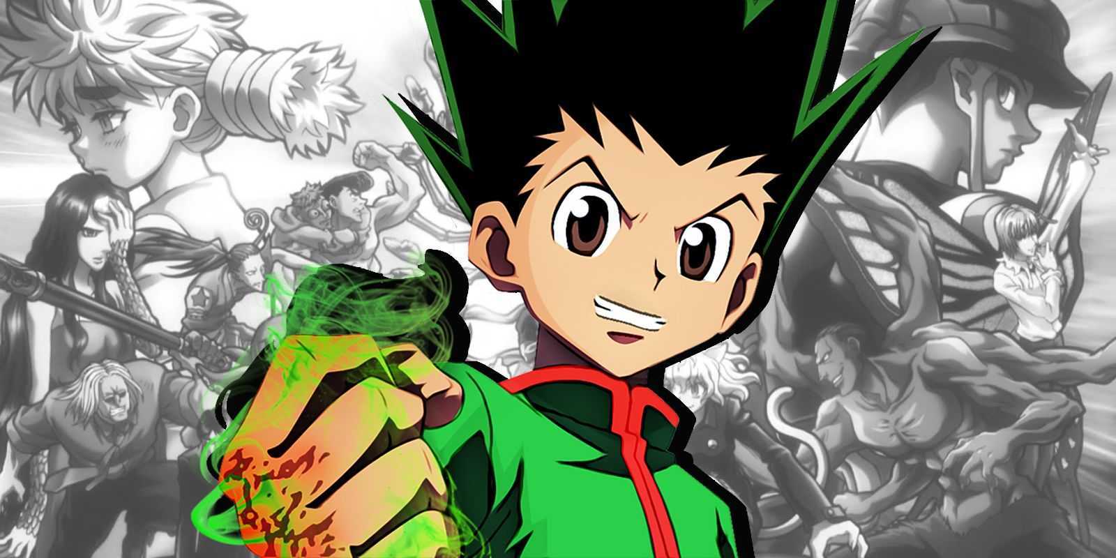 Gon Freecss a jeho spoluhráči v pripravovanej bojovej videohre Hunter x Hunter.