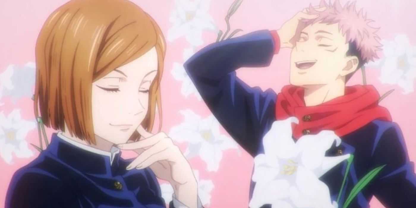 Yuji Itadori und Nobara Kugisaki posieren romantisch in Jujutsu Kaisen.