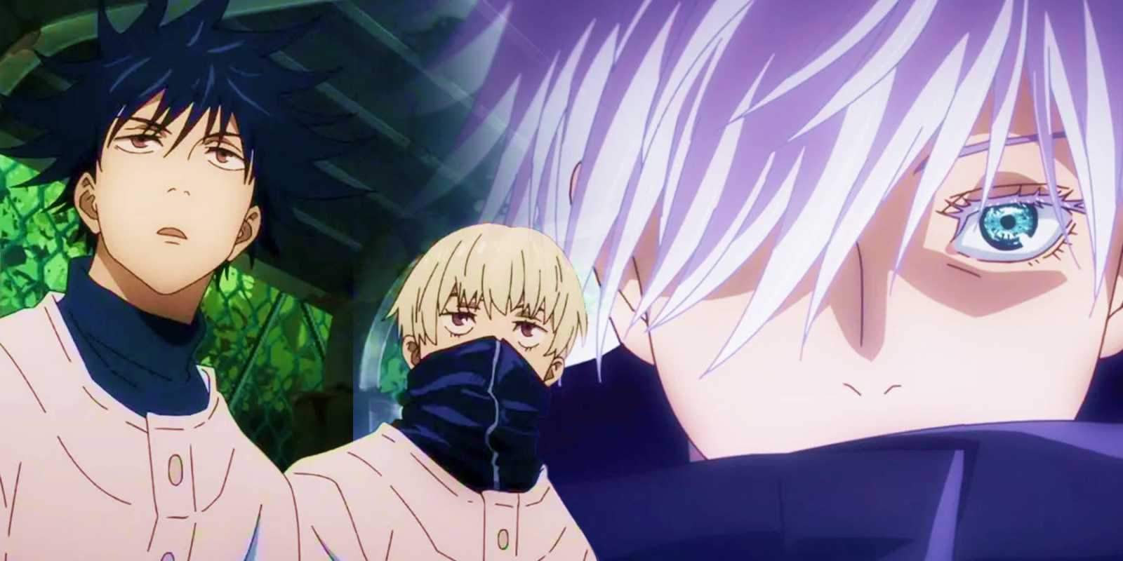 Inomaki, Yuta und Gojo wie im Anime Jujutsu Kaisen zu sehen