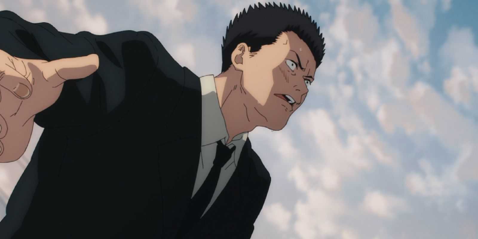 Hirokazu Arai haciendo una pose en Chainsaw Man.