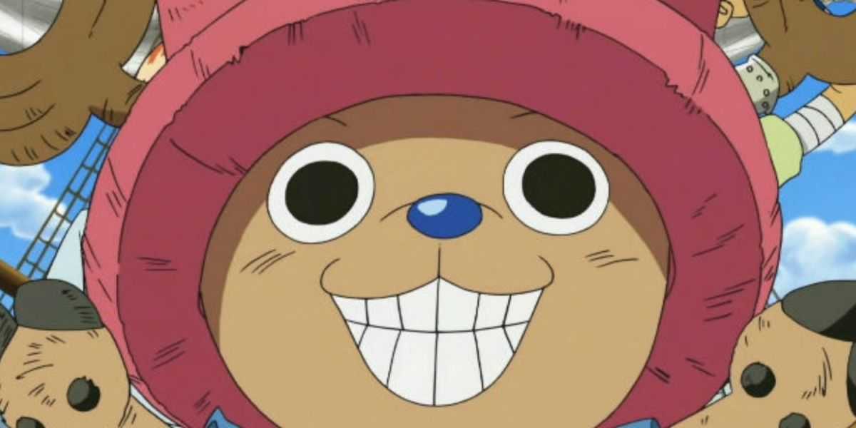 Tony Tony Chopper sonriendo en el pre-salto temporal de One Piece