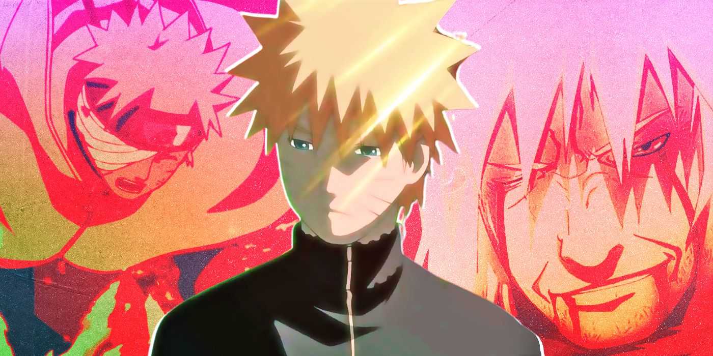 Naruto vyzerá smutne a Jiraiya