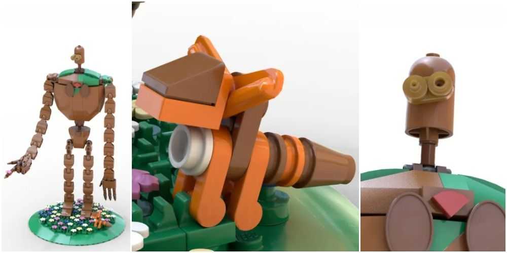 LEGO súprava robota Laputan z filmov Studio Ghibli, ktorú vytvorilo GSCLD