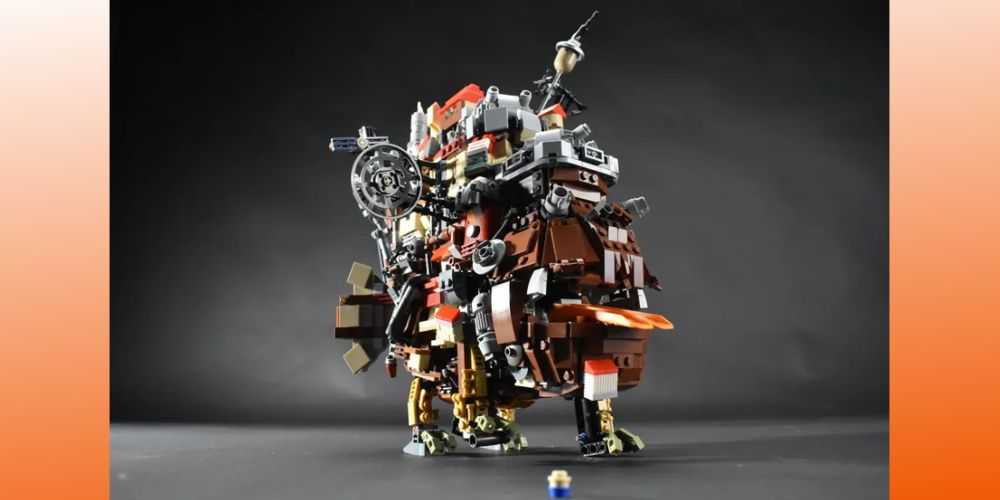 Motorizovaná LEGO súprava Howls Moving Castle od EricLego321