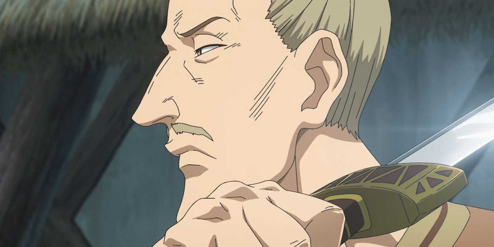 Líška s mečom vo Vinland Saga.
