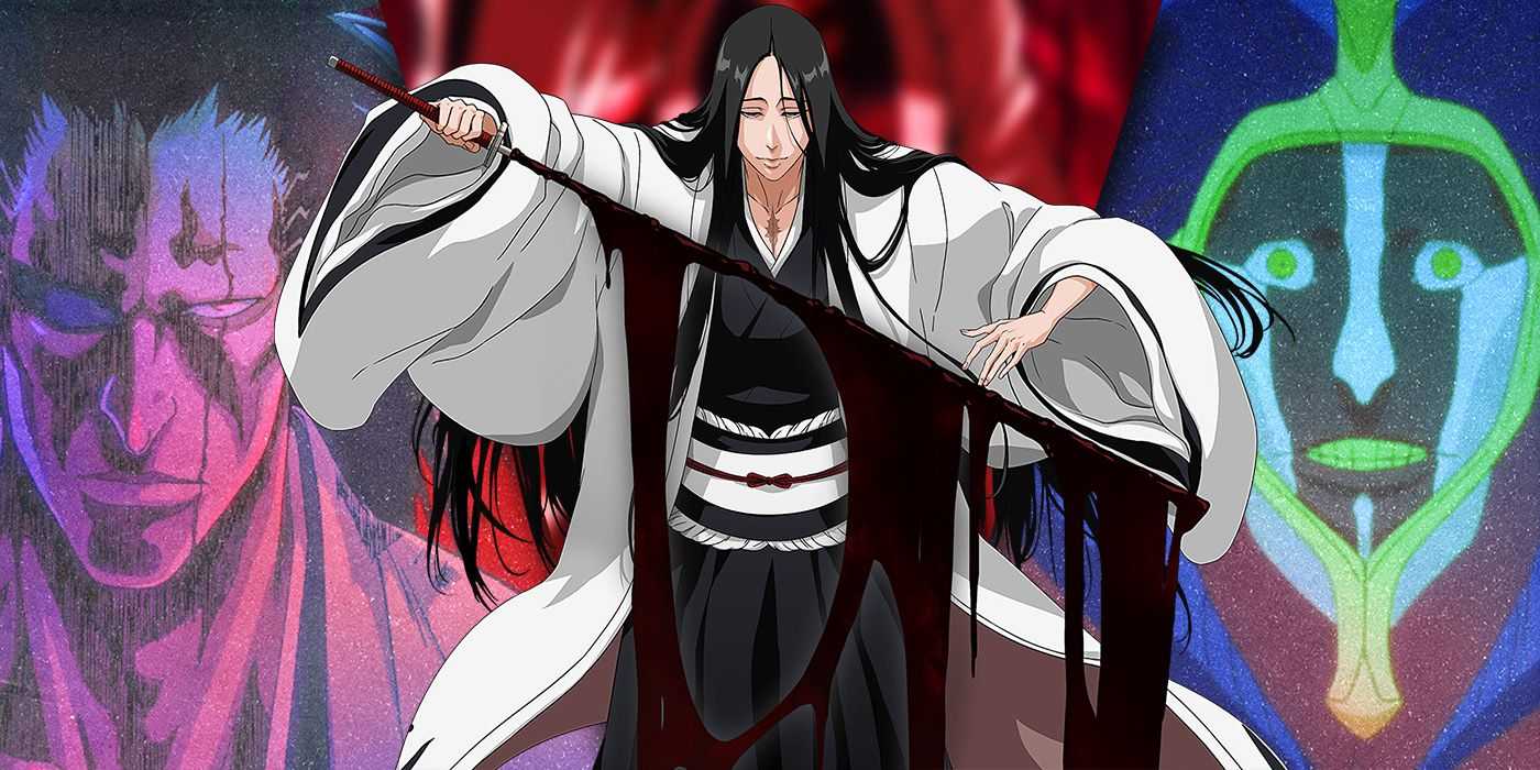 Rozdeliť obrázky Kenpachi, Unohana a Mayuri