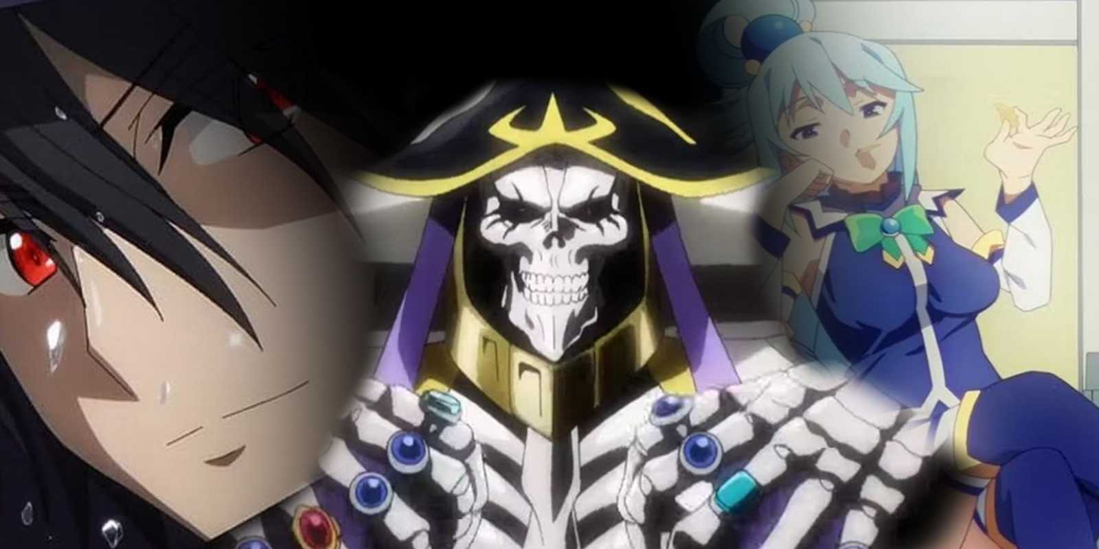 chasquido de señor supremo, eminencia en la sombra y konosuba